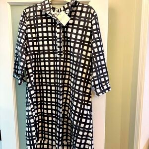 Holly Shae black and white new shirt dress,ML
